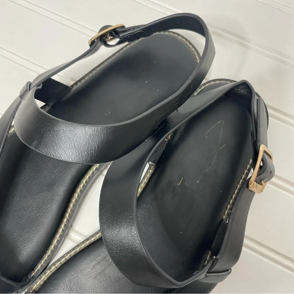 Joie Lennox Black Leather Women's Sandals 333